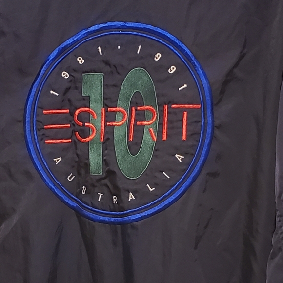 Vintage Esprit Jacket Zip Up Embroidered Logo 1990s XL Australia - Picture 2 of 4